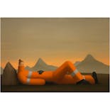 Firewoman taking a break